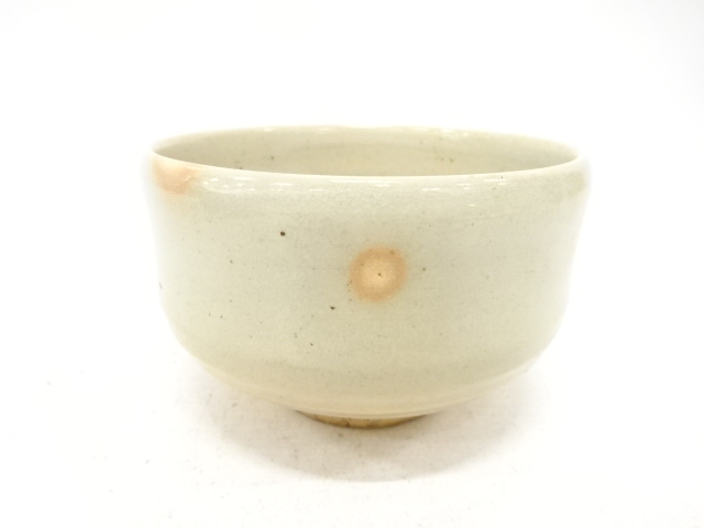 JAPANESE TEA CEREMONY / GOHONTE HAGI WARE TEA CHAWAN / ARTISAN WORK